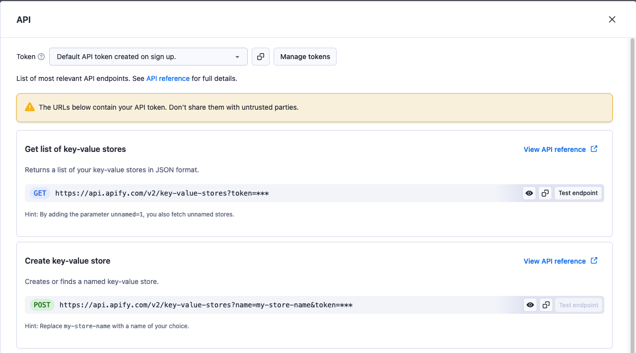 Storage API