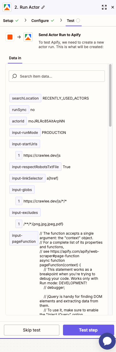 Zapier Action